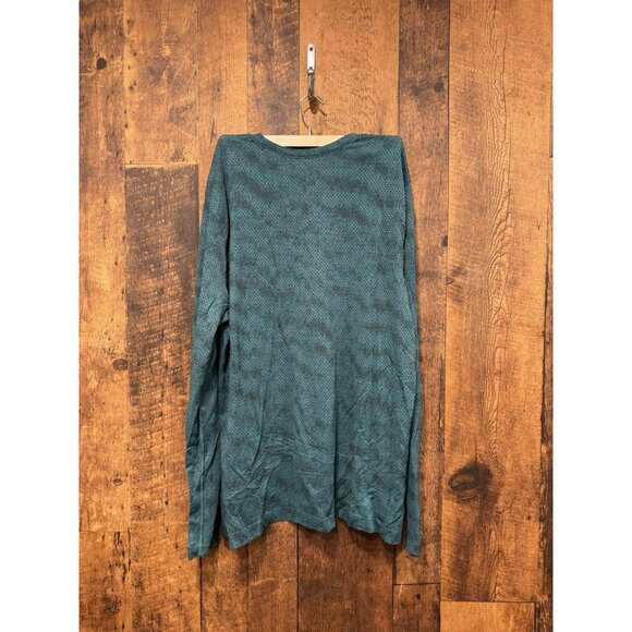 Lululemon Men’s Metal Vent Long Sleeve Shirt Blue Design XXL EUC - Picture 2 of 3